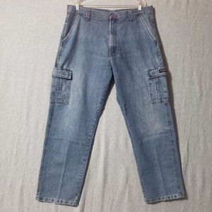 Mens Tapered Jeans Denim 